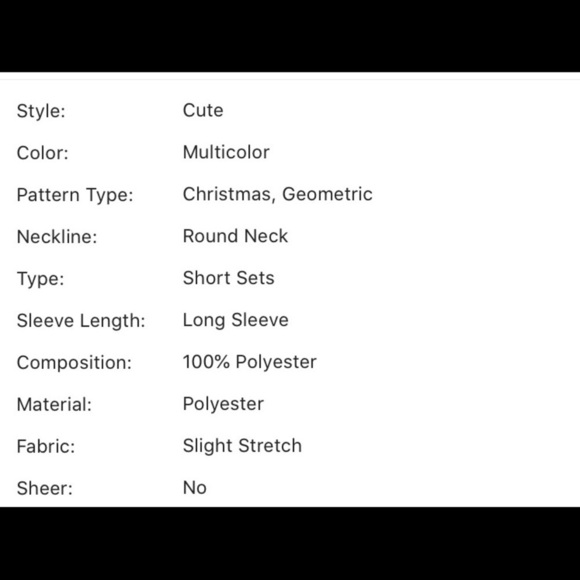 Women’s Christmas and geo print pajamas - Picture 3 of 3